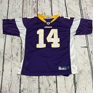 Kids Boys Brad Johnson Minnesota Vikings NFL Football Sports Reebok Jersey